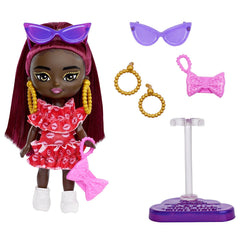 Barbie Extra Mini Minis Fashion Doll with Burgundy Hair