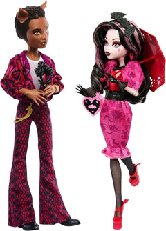 Monster High Howliday Love Edition Dolls Draculaura & Clawd Wolf Two-Pack