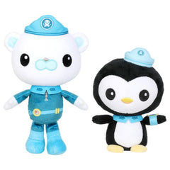 Octonauts Captain Barnacles and Peso 20cm Soft Toy Bundle