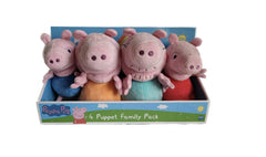 Peppa Pig Plush 4 Puppet Family Pack