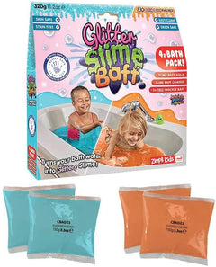 Zimpli Aqua and Orange Glitter Slime Baff Pack