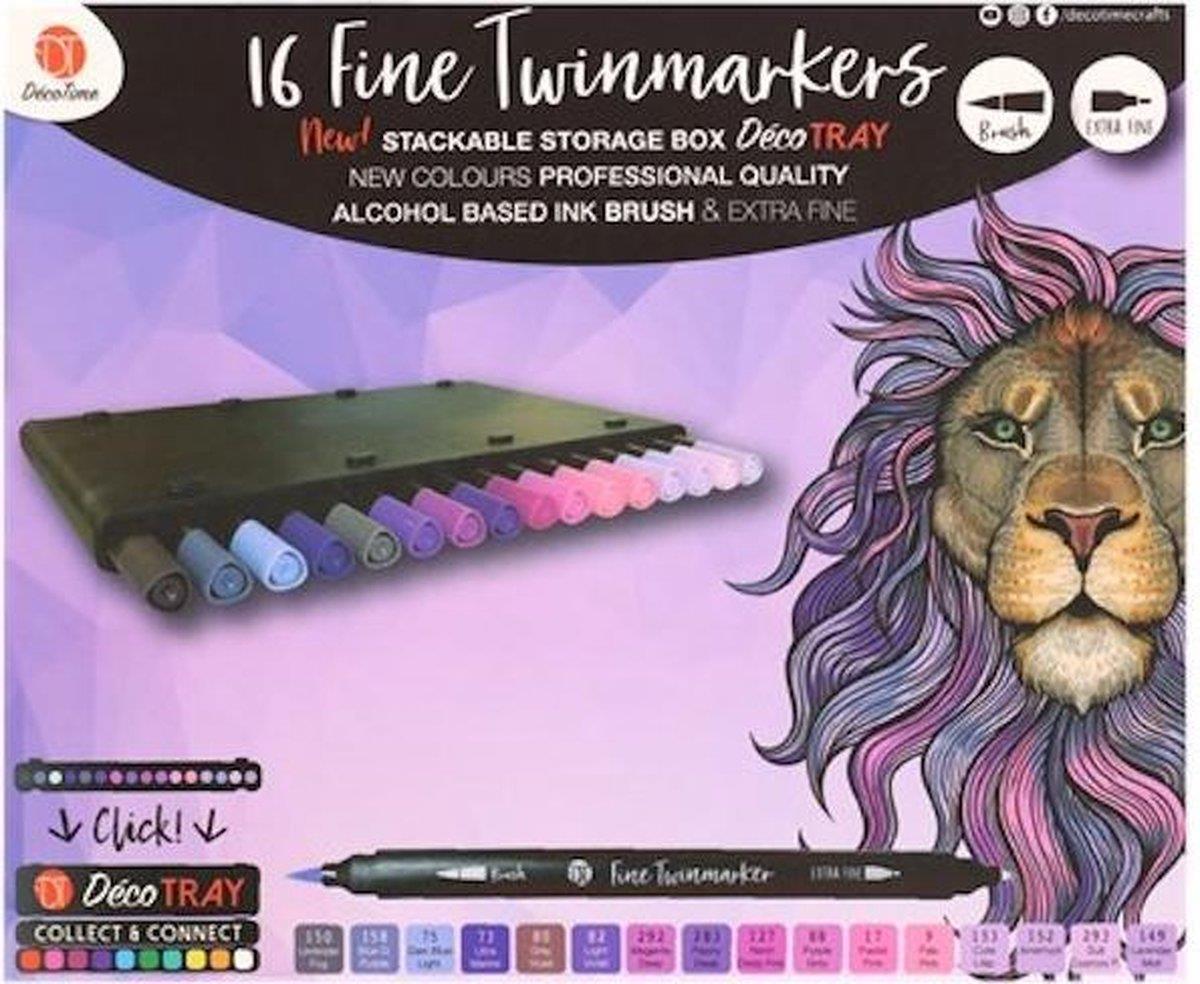 Deco Time 16 Fine Twinmarkers - Green