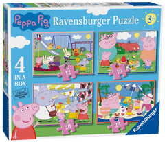 Ravensburger Peppa Pig Fun Day Out 4 in a Box Puzzles