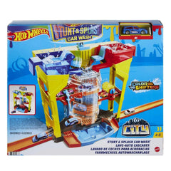 Hot Wheels Stunt & Splash Car Wash Playset
