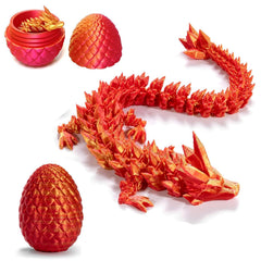 3D Printed Orange Dragon Egg