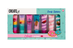 Create It! 7 Tubes Candy Lip Gloss Swirl